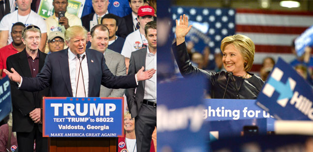 Trump and Clinton